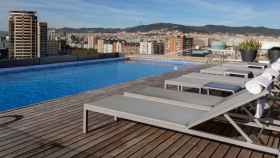 Terraza del AC Hotel Barcelona Forum-Marriott, con vistas sobre la ciudad / CG