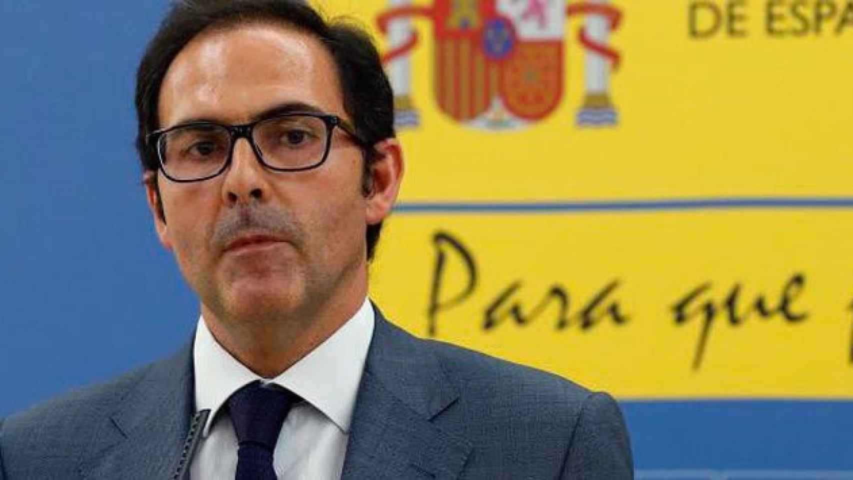 El presidente y consejero delegado de Vueling, Javier Sánchez-Prieto, en una comparecencia por los retrasos de julio.