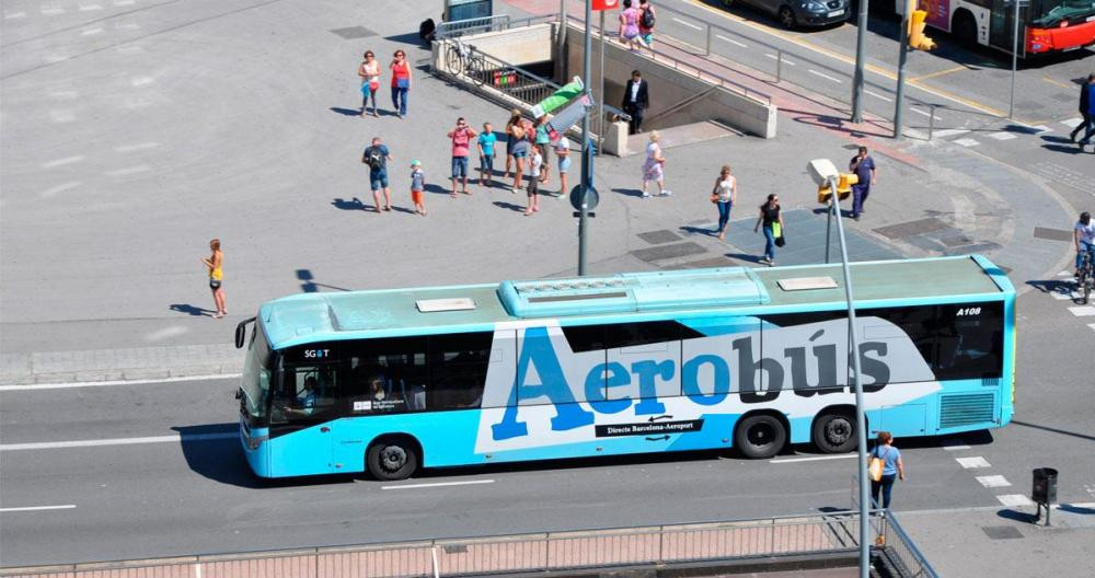 Imagen del Aerobús, el bus lanzadera al aeropuerto de El Prat / CG