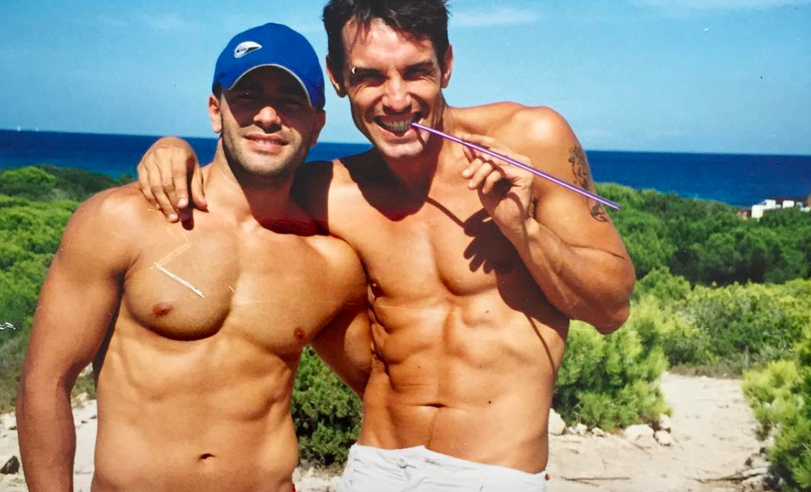 Jesús Vázquez y Roberto Cortés en su primer verano juntos en Ibiza / INSTAGRAM