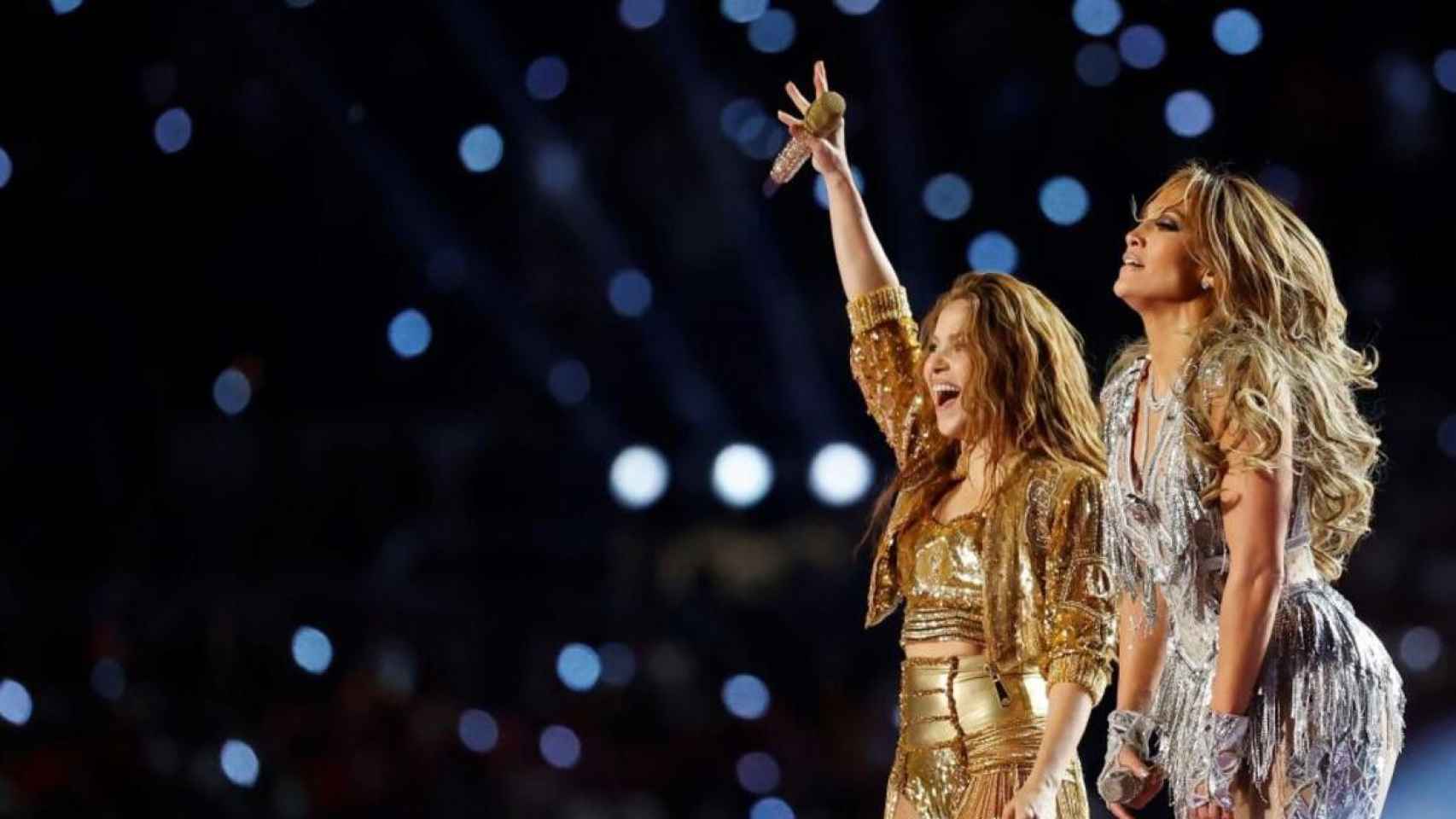 Shakira y López en la Superbowl / Redes