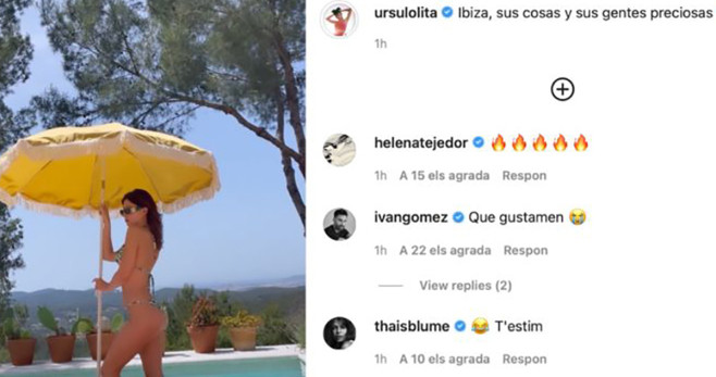 Úrsula Corberó se encuentra de vacaciones con sus amigos en Ibiza / INSTAGRAM