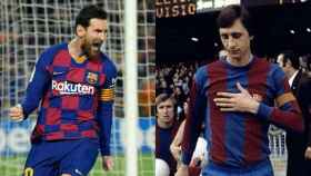 Leo Messi y Johan Cruyff, en un montaje | REDES