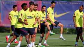 Los jugadores del Barça en un entrenamiento / FCB