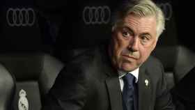 Ancelotti, en el banquillo del Real Madrid / EFE