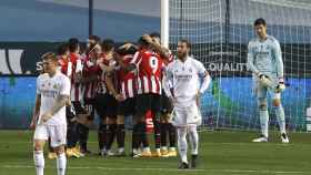 El Athletic celebra un gol contra el Real Madrid / EFE