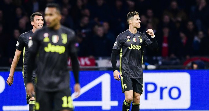 Cristiano Ronaldo celebrando su gol contra el Ajax / EFE