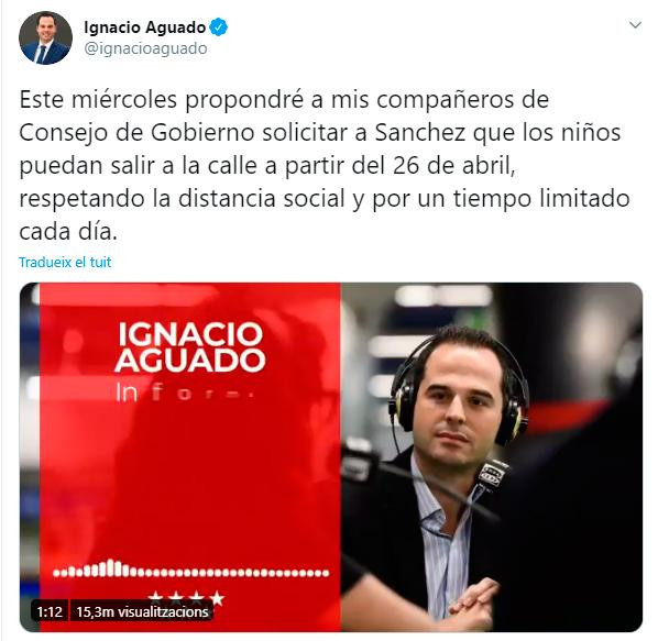 Ignacio Aguado en Twitter