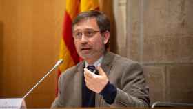 El secretario de Política Lingüística Francesc-Xavier Vila, que ha participado en la firma del acuerdo entre el Govern y Francia para extender el catalán / EUROPA PRESS