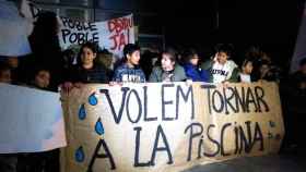 Marcha infantil contra el cierre del polideportivo Marina Besòs por el alcalde Joan Callau, y que quebró en 2016 / CCOO