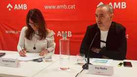 Gemma Calvet, directora de la Agencia de Transparencia del AMB, junto con Eloi Badia, vicepresidente / EP