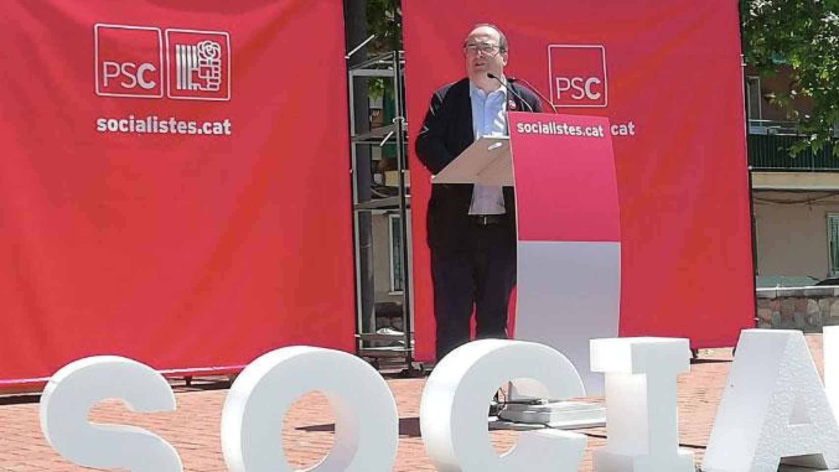 Miquel Iceta, el líder del PSC en la Fiesta de la Rosa de Montmeló (Barcelona) / PSC