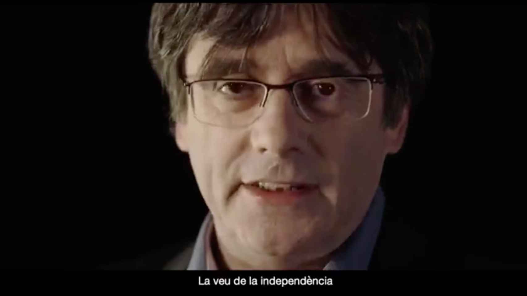 Puigdemont, en el anuncio de JxCAT