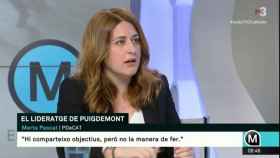 La excoordinadora general del PDeCAT, Marta Pascal, en una entrevista en Els Matins / TV3