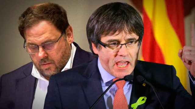 Oriol Junqueras, exvicepresidente del Govern, y Carles Puigdemont, el expresidente / FOTOMONTAJE DE CG