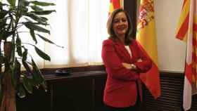 Carina Mejías, líder de Ciudadanos, en su despacho del Ayuntamiento de Barcelona / CG