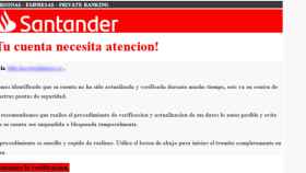 Estafa que utiliza al Banco Santander como gancho / MOSSOS
