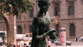 La estatua robada de las Fuentes Olímpicas / AJUNTAMENT DE BARCELONA