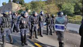 Policías francesas y Mossos d'Esquadra en La Jonquera / EUROPA PRESS