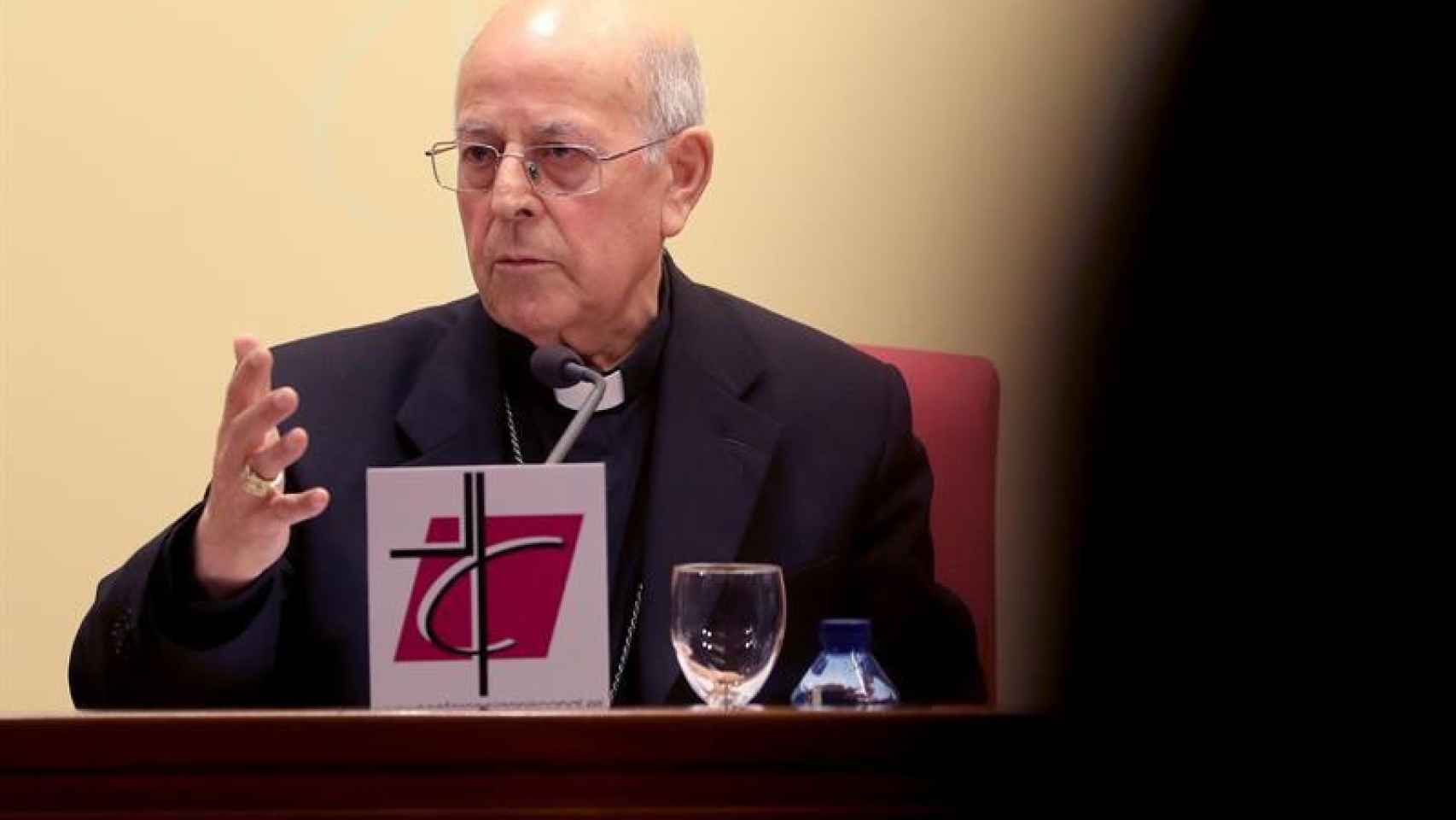 El presidente de la Conferencia Episcopal Española, Ricardo Blázquez, en la rueda de prensa sobre la pederastia / EFE