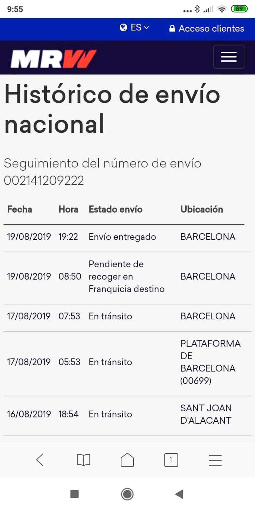 El pedido de pienso para perro procedente de Alicante que no llegó a la calle Epir del Besòs, en Barcelona / CG