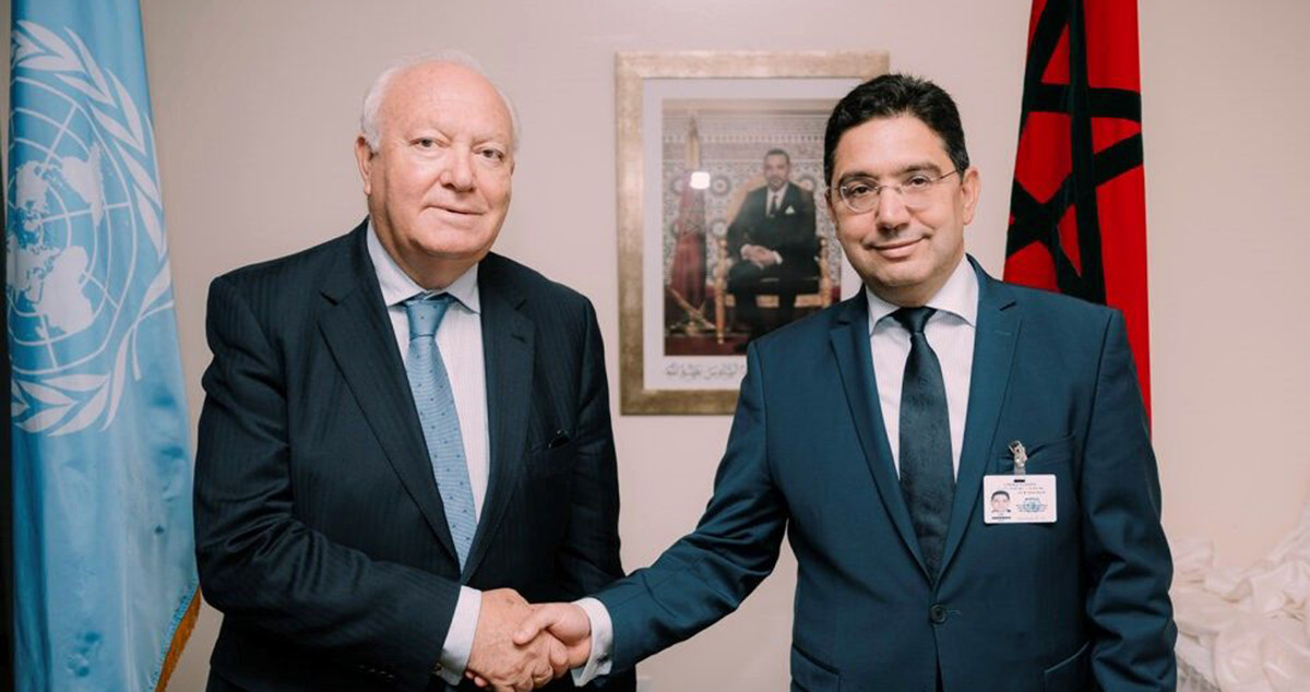 Miguel Ángel Moratinos y Naser Burita, copresidentes del IX Foro Global de la Alianza de Civilizaciones de la ONU