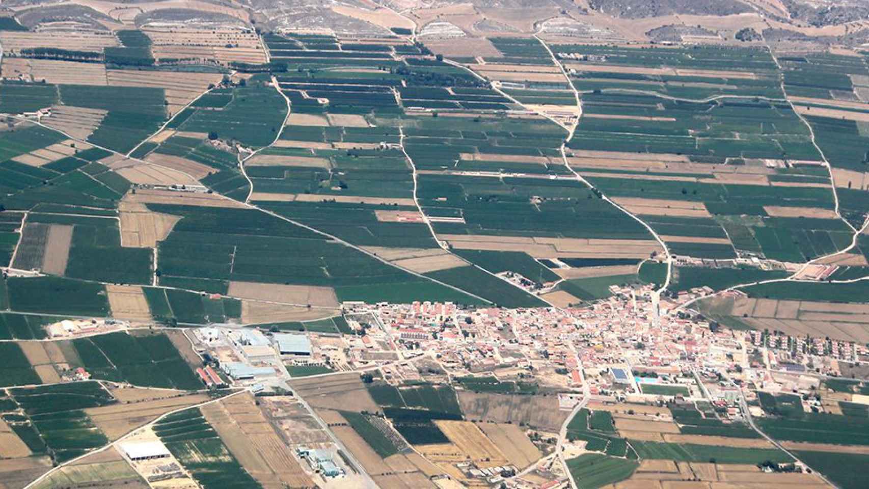 Vista aérea de Bellcaire d'Urgell