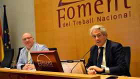 Salvador Guillermo y Valentí Pich, en Foment, con el informe de coyuntura económica / FOMENT
