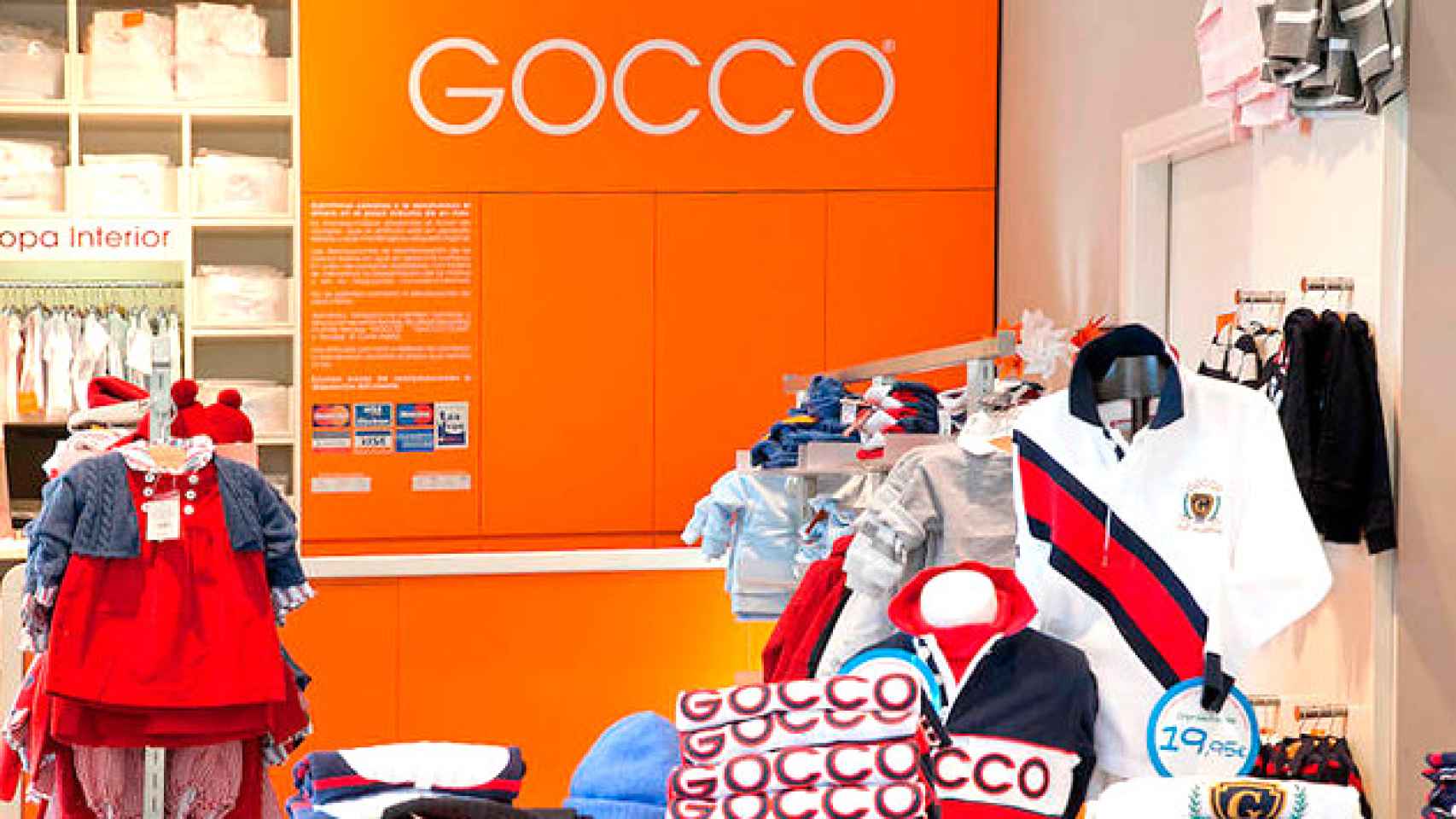 Escaparate de una de las tiendas de ropa para niños Gocco / CG