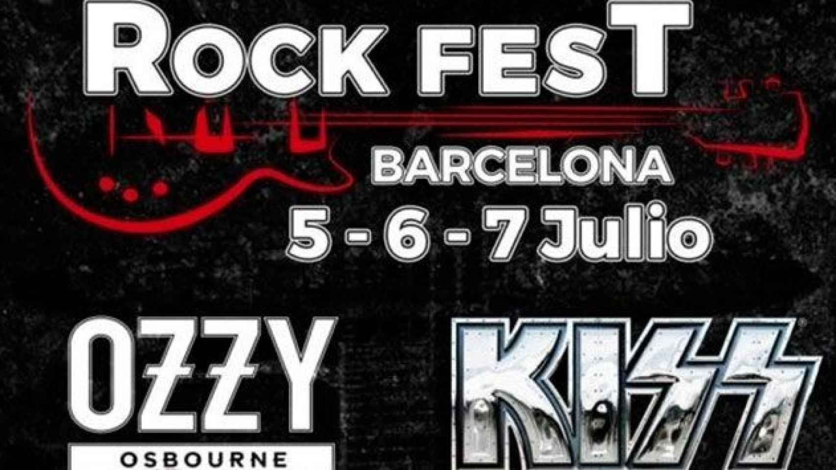 El cartel del Rock Fest Barcelona, con Kiss y Ozzy Osbourne / CG