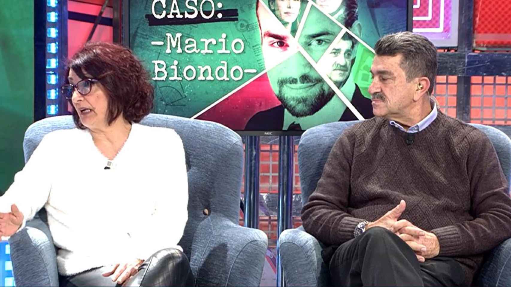Santina D'Alessandra y Giusseppe Biondo, padres de Mario Biondo, se sienta por primera vez en un plató de televisión en España /TELECINCO
