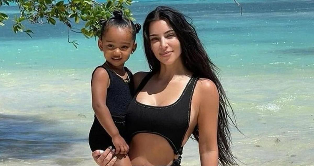 Kim Kardashian, junto a su hija Chicago /INSTAGRAM