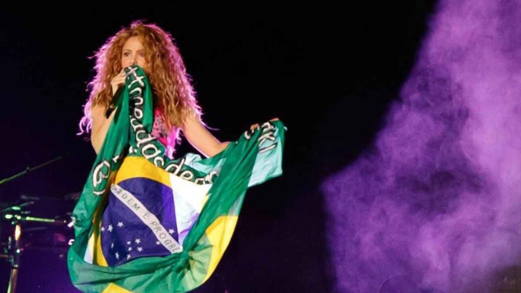 Shakira, durante un concierto en Brasil / INSTAGRAM