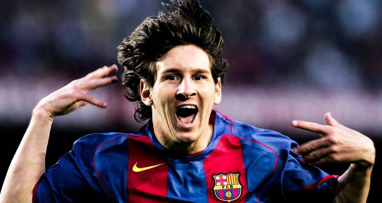 La euforia de un joven Leo Messi al marcar su primer gol con el Barça / FCB