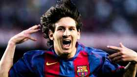 La euforia de un joven Leo Messi al marcar su primer gol con el Barça / FCB