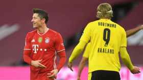 Robert Lewandoski y Erling Haaland, en un Bayern-Dortmund / REDES