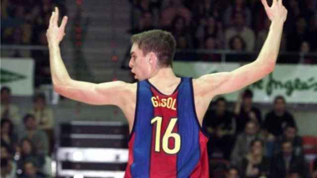 Pau Gasol, celebrando una canasta con el Barça | REDES