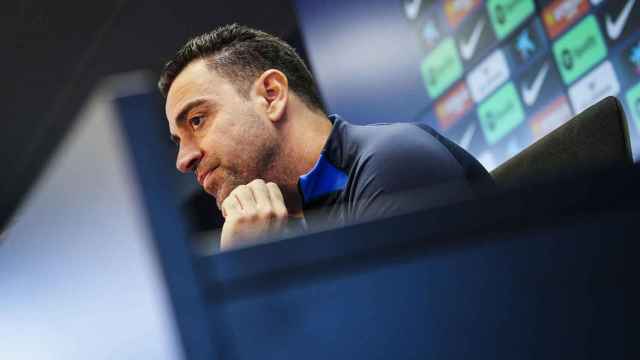 Xavi, en la rueda de prensa previa al Barça Getafe / EFE