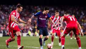 Leo Messi, en una imagen ante el Girona | EFE