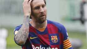 Leo Messi en un partido del Barcelona / EFE