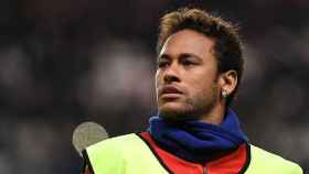 Neymar Jr en un calentamiento con el PSG / EFE