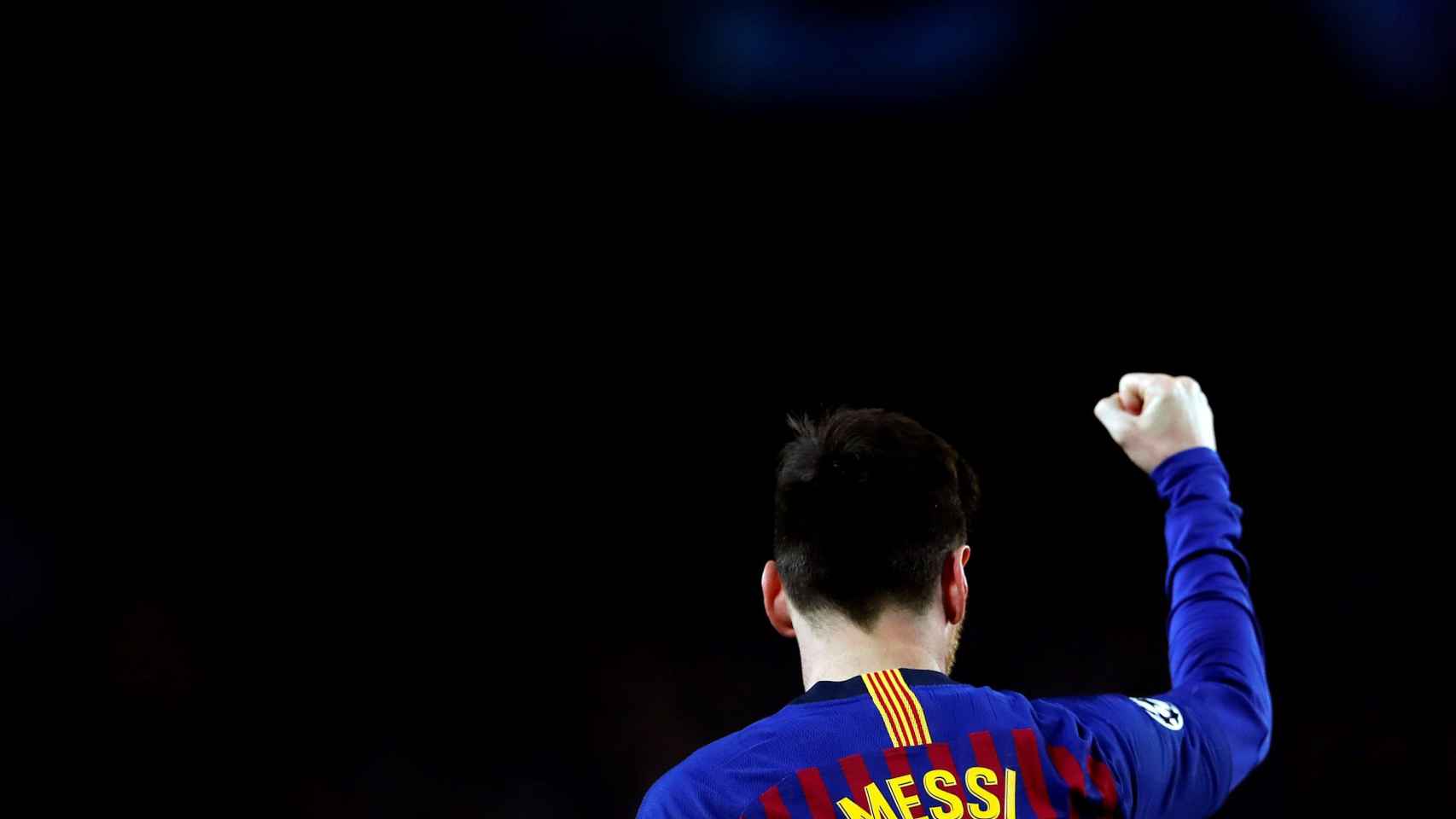 Una foto de Leo Messi liderando al Barça / EFE