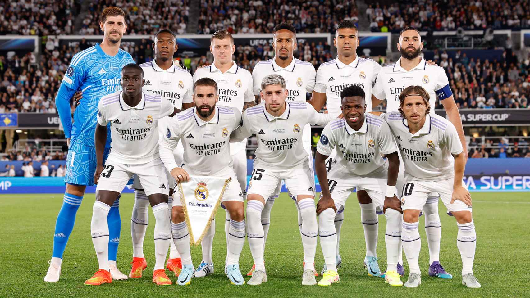 Alineación del Real Madrid en la Supercopa de Europa / Real Madrid
