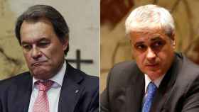 Artur Mas (i) y Germà Gordó (d), los dos políticos a la greña para tomar el control de la nueva CDC.