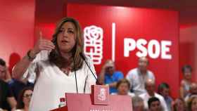 Susana Díaz en un acto de su candidatura para las primarias del PSOE / EFE