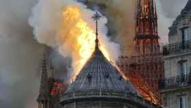 Incendio de la catedral de Notre Dame en París / AFP.