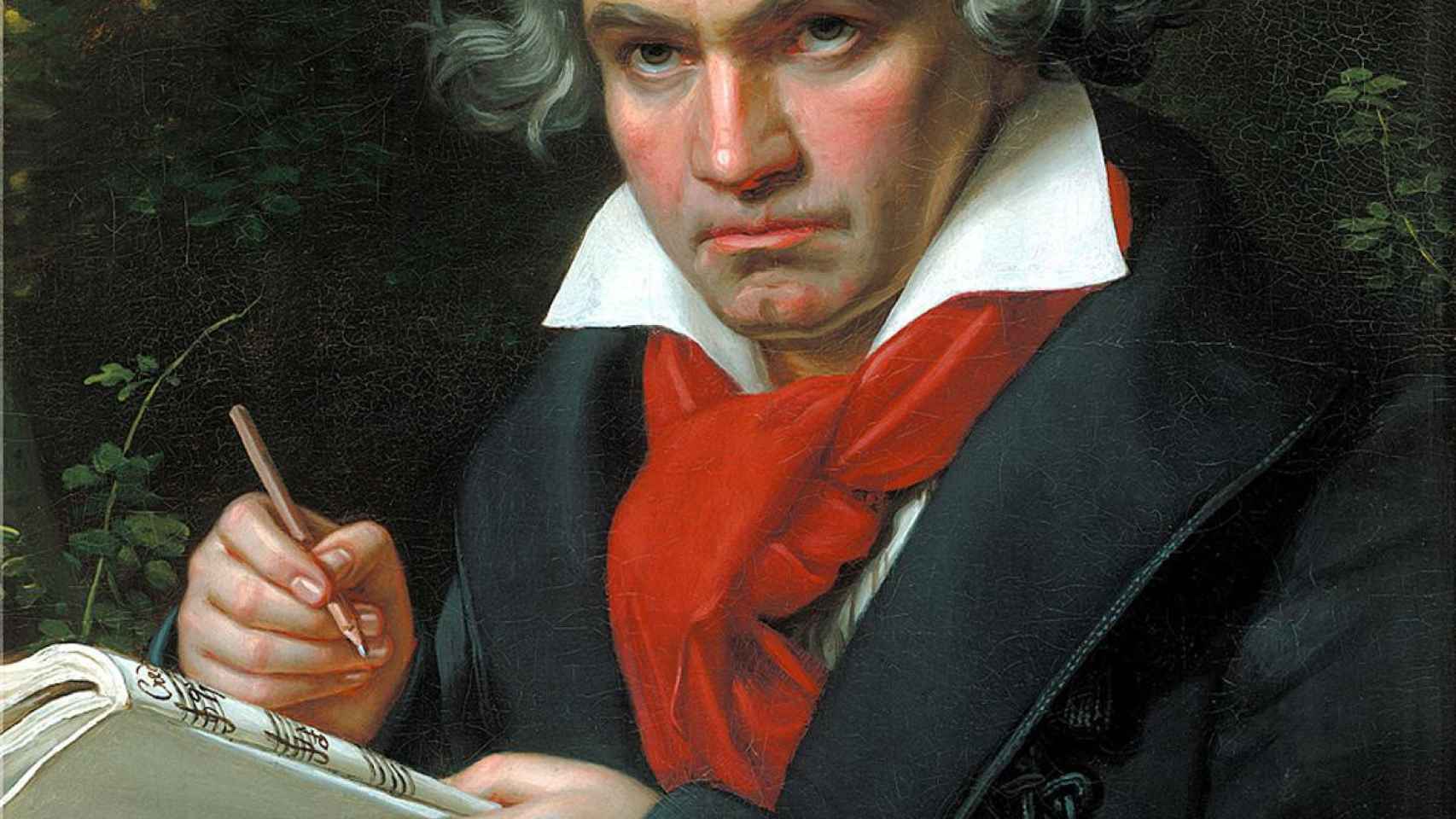 Ludwig van Beethoven (1820) retratado por Joseph Karl Stieler.