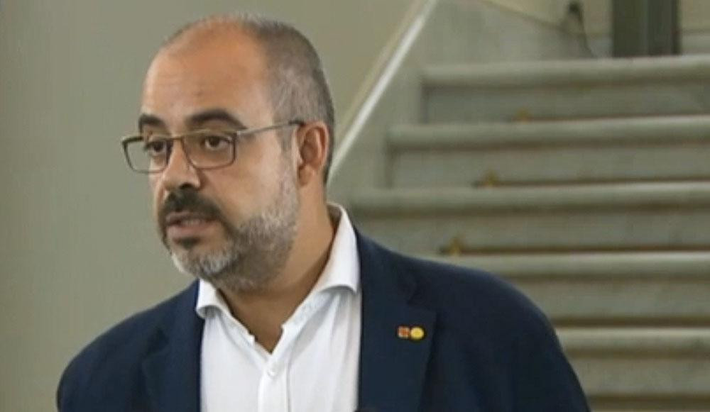 Miquel Buch, consejero catalán de Interior, en su comparecencia pública / CCMA