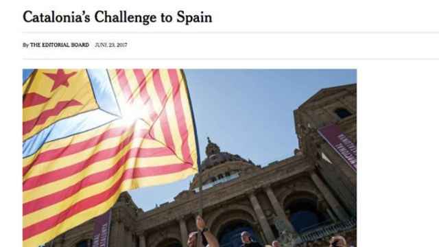 'The New York Times' dedica su editorial a Cataluña / CG