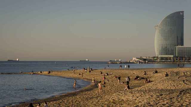 Playa de la Barceloneta (Barcelona) durante la crisis del Covid-19